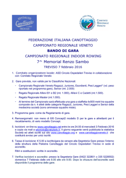 Bando - Federazione Italiana Canottaggio