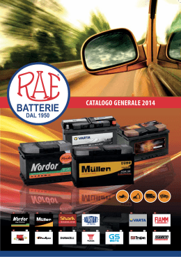 Catalogo Pdf - rae batterie