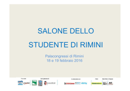 Programma Salone dello Studente di Rimini