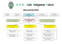 Organigramma A.S.D. Sala Bolognese Calcio