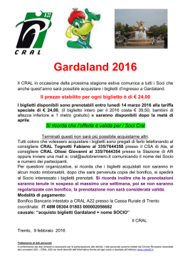 Gardaland 2016 - CRAL Autobrennero