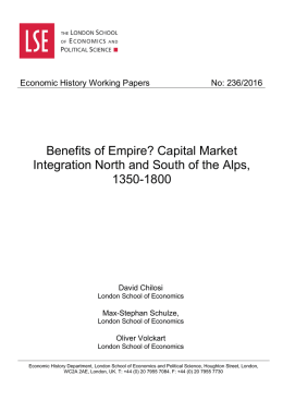 Benefits of Empire? Capital Market Integration North and