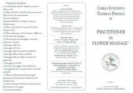 flower massage broschure - Società Italiana di Floriterapia