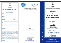 Corso di Nutrizione Biointegrata - IMeB