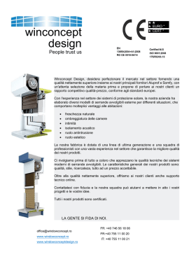 opuscolo - Winconcept Design