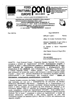 PON - Progetto Scuola Web - istituto comprensivo segni