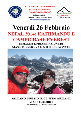 Locandina Everest - Amici della Montagna
