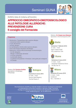 approccio omeopatico-omotossicologico alle patologie allergiche