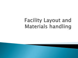 Chapter 02 - Facility layout and materials handling