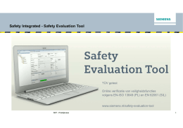 Safety Integrated - Industry