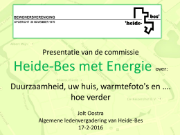 Presentatie Heide-Bes met Energie-Duurzaamheid 17-2