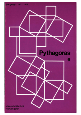 jaargang 11 1971/1972 wiskundetijdschrift voor jongeren