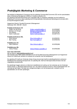 Praktijkgids Marketing & Commerce - Bedrijven