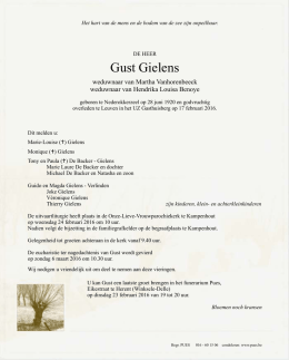 Gielens Gust brief