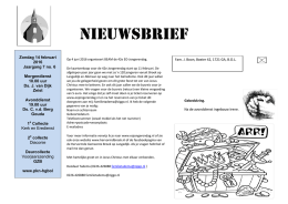 Nieuwsbrief - Hervormde Gemeente Broek op Langedijk
