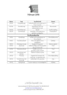 Februari 2016 - GBS Boortmeerbeek