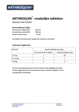 Specificaties Arthroquin® tablet