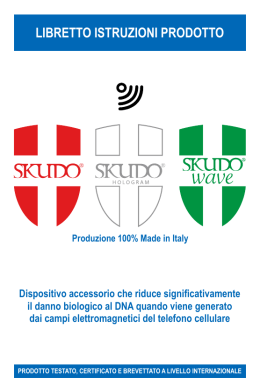 Libretto istruzioni