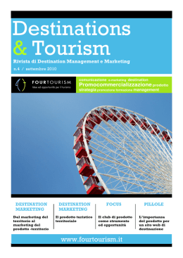 Destinations&Tourism Marketing Turistico n.4