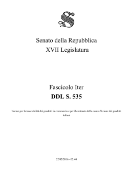 DDL S. 535 - Senato della Repubblica