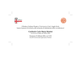 Scarica l`invito - Fondazione Carlo Maria Martini
