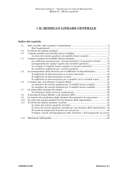 02-01 Il modello lineare generale