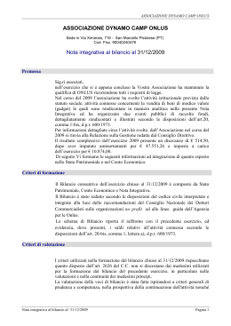 Nota integrativa