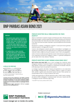 bnp paribas asian bond 2021 - Banca di credito cooperativo di