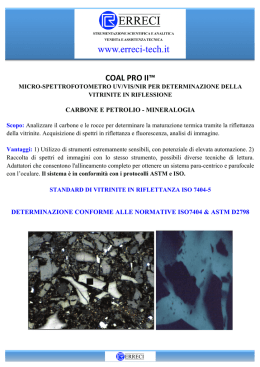 Craic CoalProII Analisi Vitrinite Newsletter