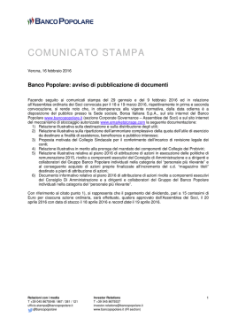 2016_02_16 - Banco Popolare - Avviso pubblicazione documenti