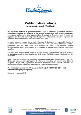 Pulitintolavanderie - Giornale dell`Isola.it