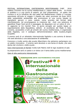- federazione arte gastronomica italiana ambasciatore