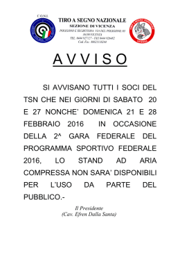 avviso - TSN Vicenza