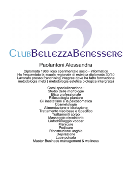 Paolantoni Alessandra - Club Bellezza Benessere