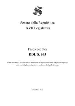 DDL S. 645 - Senato della Repubblica