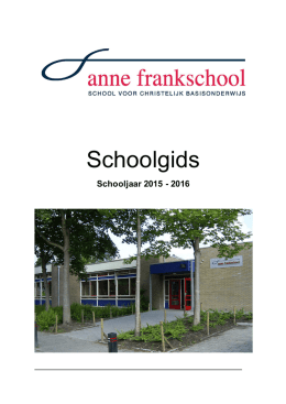 Schoolgids - Anne Frankschool