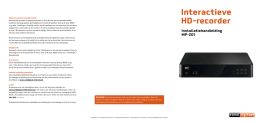Interactieve HD-recorder
