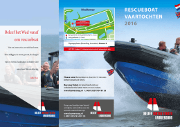 rescueboat vaartochten 2016