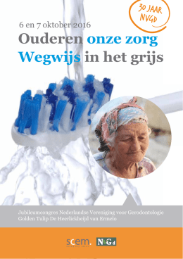 congresflyer - Nederlandse Vereniging voor Gerodontologie
