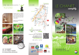Brochure - Ornans - Camping Le Chanet