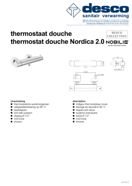 thermostaat douche thermostat douche Nordica 2.0