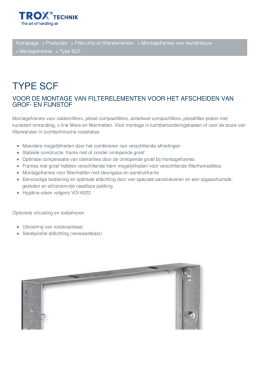 TYPE SCF - TROX Nederland BV