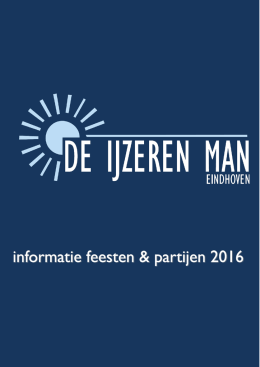 Prijslijst - Ijzeren Man Eindhoven