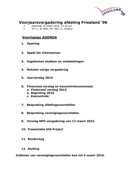 agenda - Friesland 96