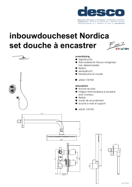inbouwdoucheset Nordica set douche &agrave; encastrer