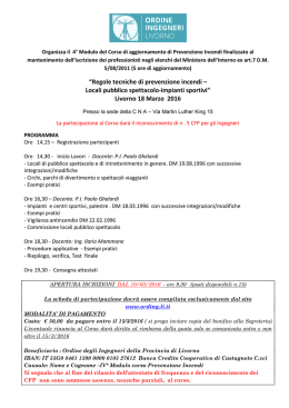 Programma 4 Modulo PI - Ordine degli Ingegneri di Livorno