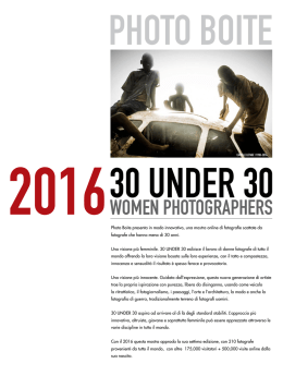italiano - photo boite | 30 under 30 : women photographers