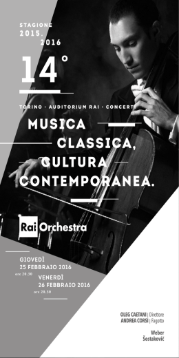 Programma - Orchestra Sinfonica Nazionale della RAI