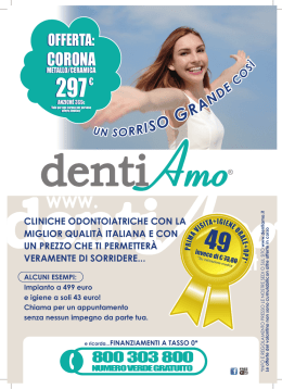 Offerta 2016 - Studio Dentistico DENTIAMO