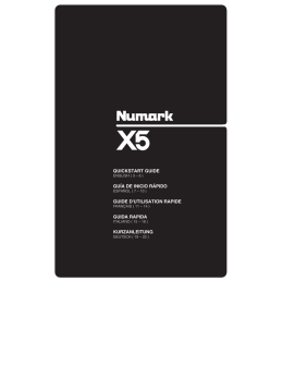 X5 - Quickstart Guide - v1.0